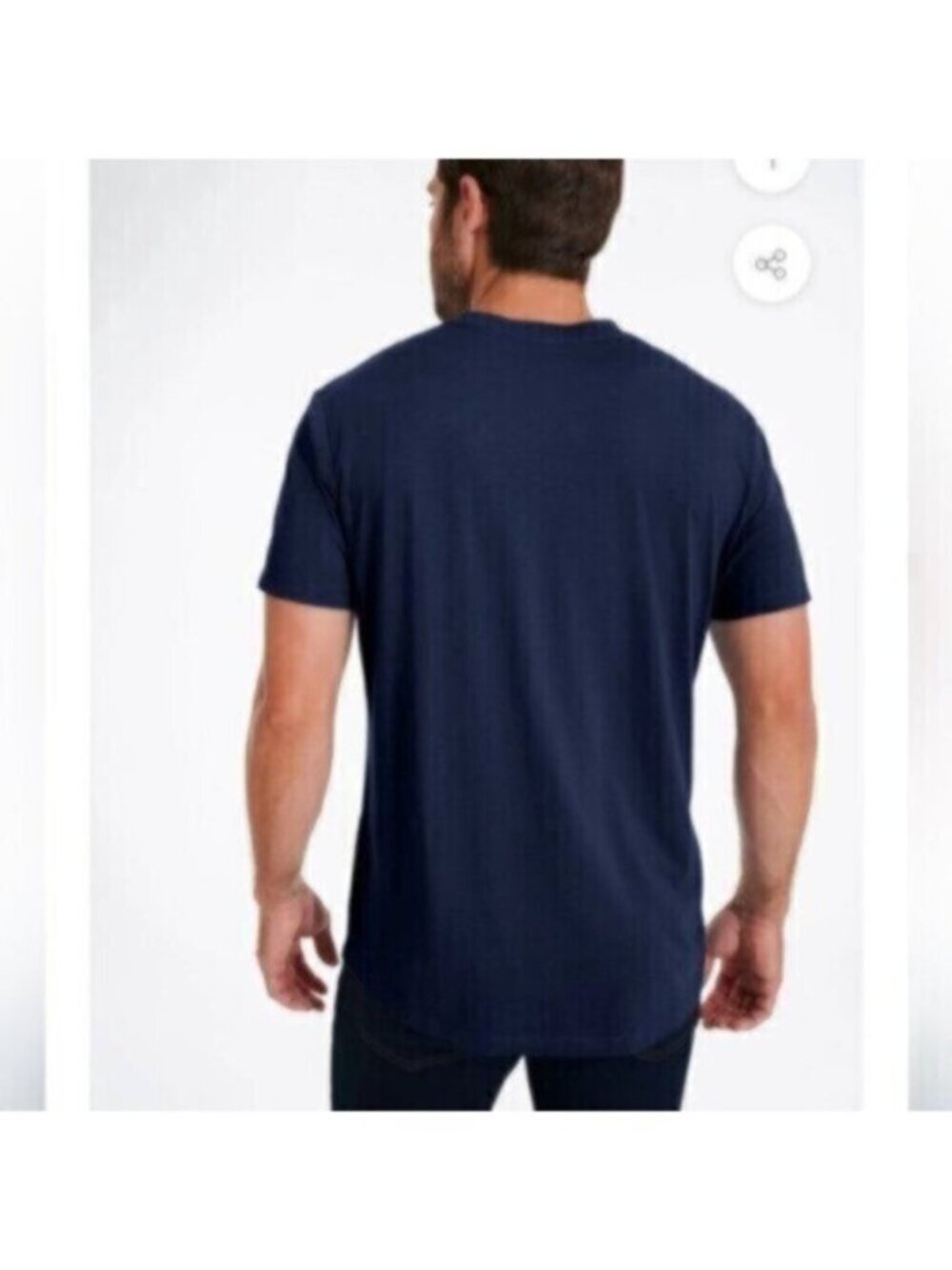 NWT Swet Tailor Men's Blue Softest Supima Blend V-Neck Tee Shirt Size XL - Picture 2 of 5